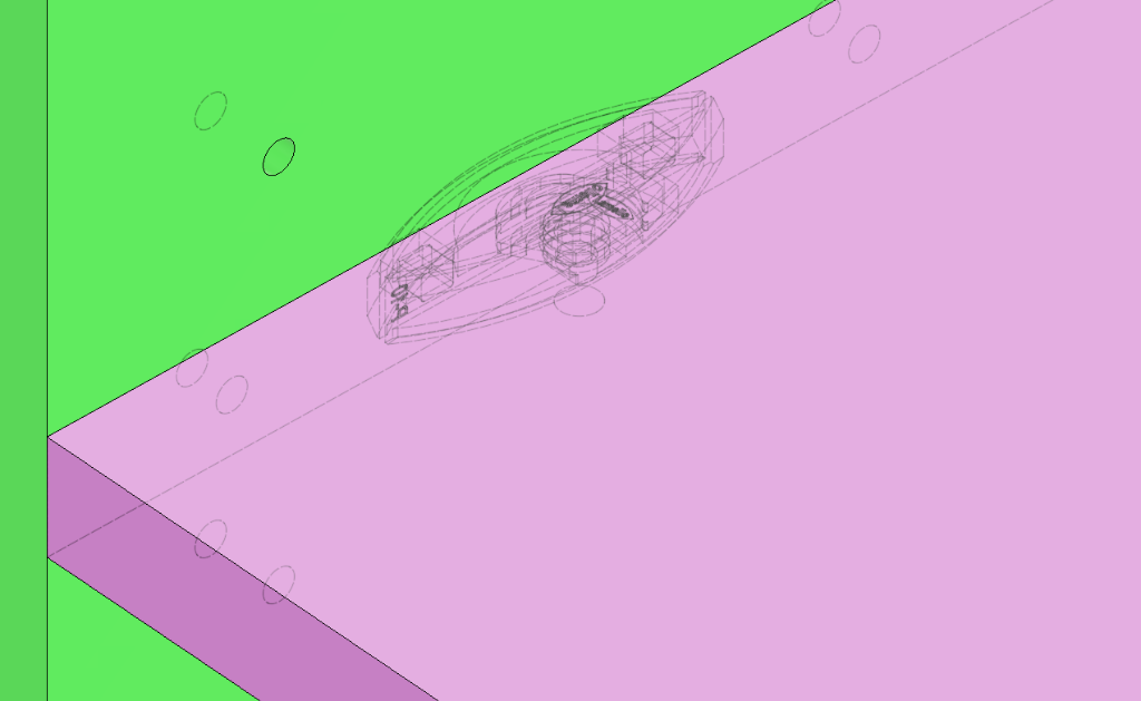 Mecanizado en T para conector desmontable Clamex P-System modelado en Fusion 360
